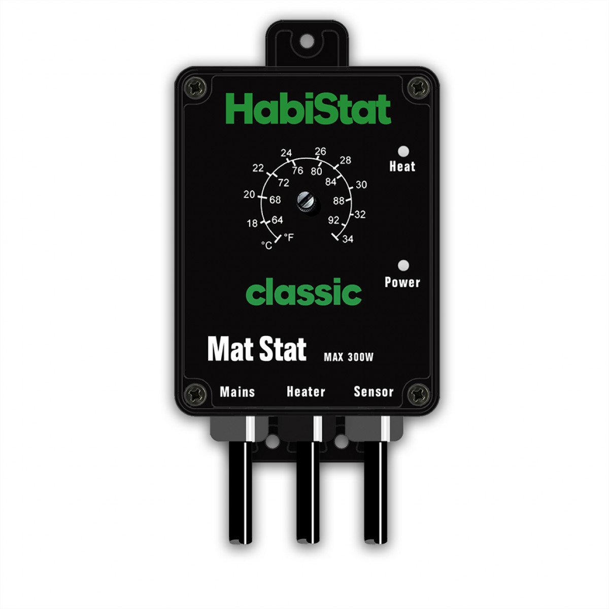 HabiStat Mat Thermostat, 300 watt Black